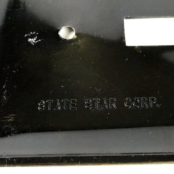 Outlet Box Cover Plate State Star Corp UL Antique Brushed Brass Finish Set of 2 - Picture 5 of 7